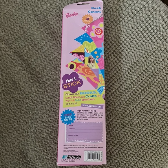 Vintage Boxed Set 4 Barbie Girls Club Book Covers Peel Stick Mattel 2000 Crafts - Picture 7 of 8